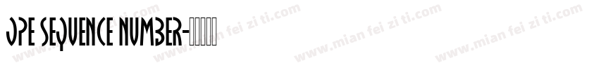 ope Sequence Number字体转换